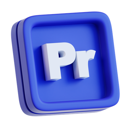 Adobe Premiere  3D Icon