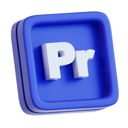 Adobe Premiere  3D Icon