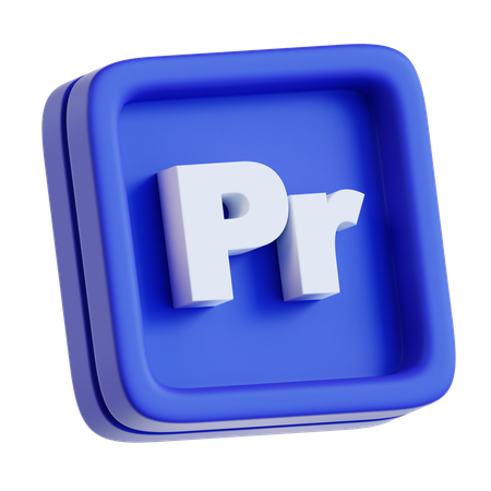Adobe Premiere  3D Icon