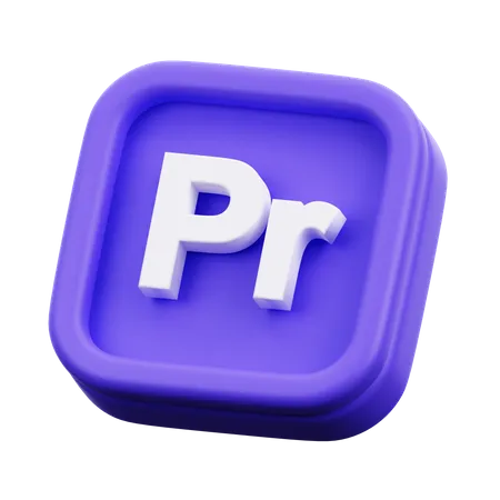 Adobe Premiere  3D Icon