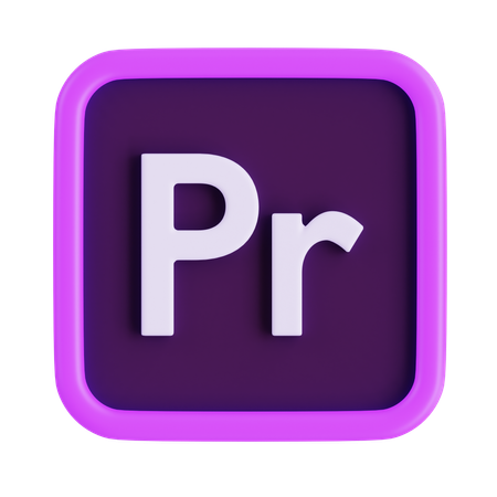 Adobe Premiere Pro  3D Icon