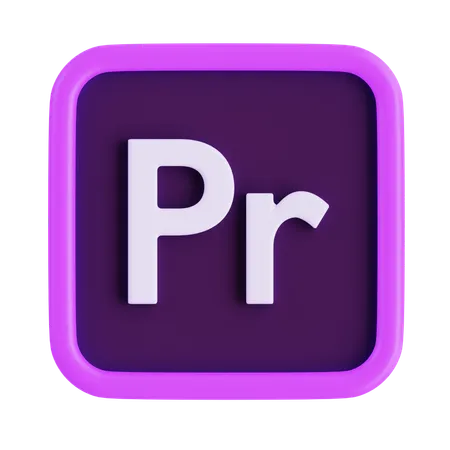 Adobe Premiere Pro 3D Icon download in PNG, OBJ or Blend format