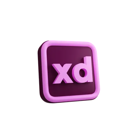 Adobe XD Buttons 3 D Logo 3D Icon