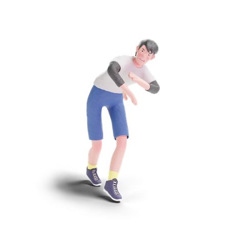 Adolescent, danse  3D Illustration