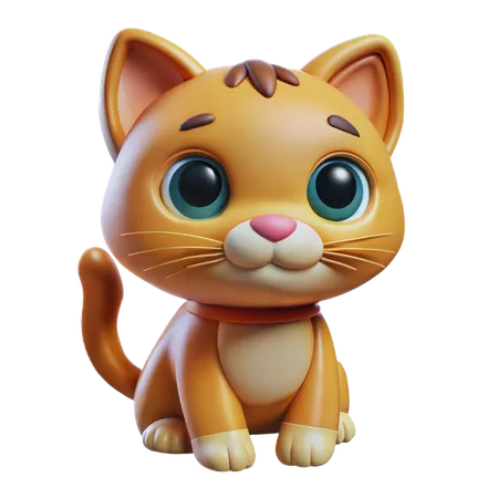 Adorable chaton  3D Icon