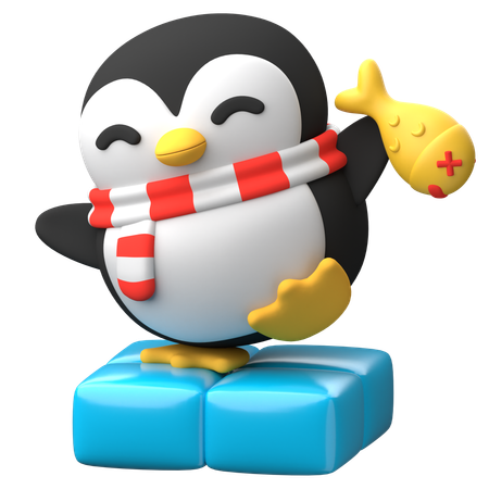 Adorable Penguin  3D Icon