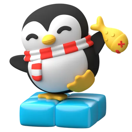 Adorable Penguin  3D Icon