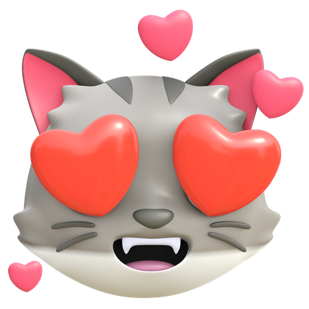 Gato adorável  3D Emoji