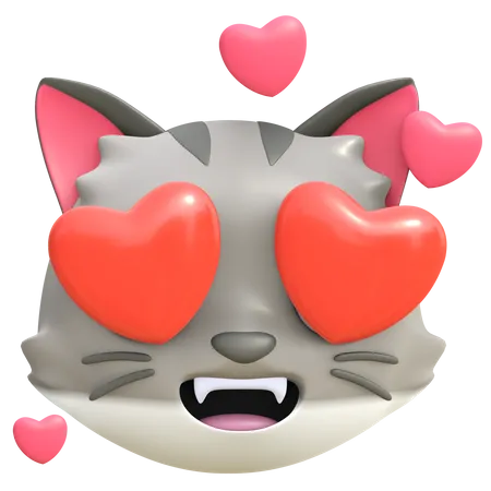 Gato adorável  3D Emoji