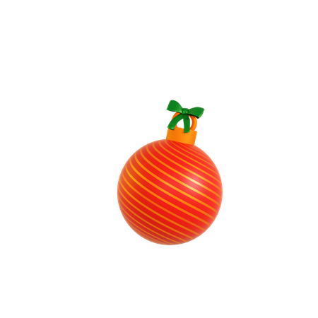 Adorno de bola de navidad  3D Illustration