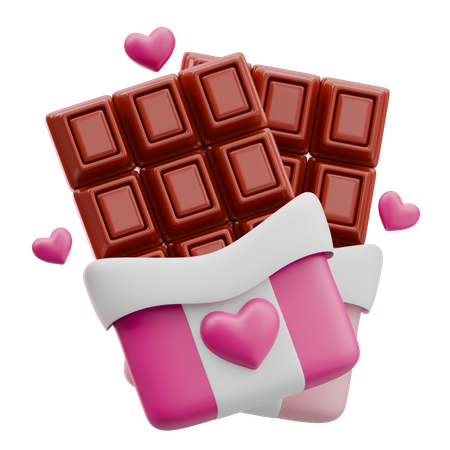 Adoro barra de chocolate  3D Icon