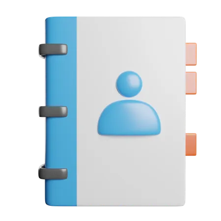 Adress Book  3D Icon