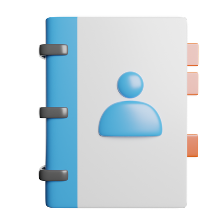 Adress Book  3D Icon