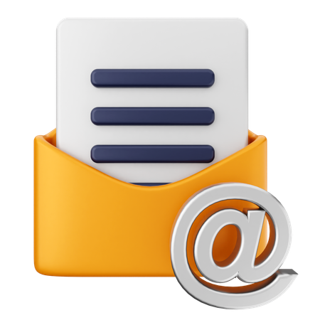 Adresse e-mail message  3D Icon