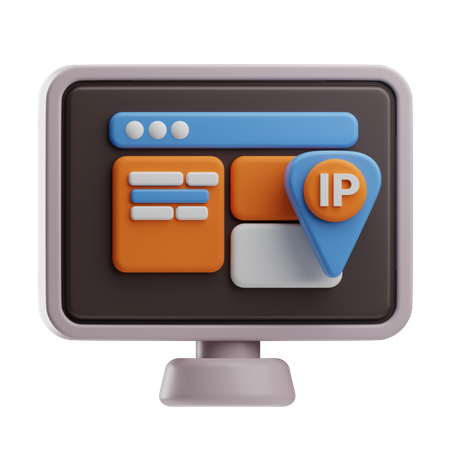 Adresse IP  3D Icon