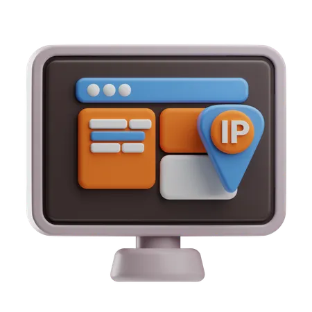 Adresse IP  3D Icon