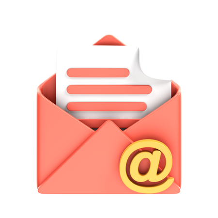 Adresse mail  3D Icon