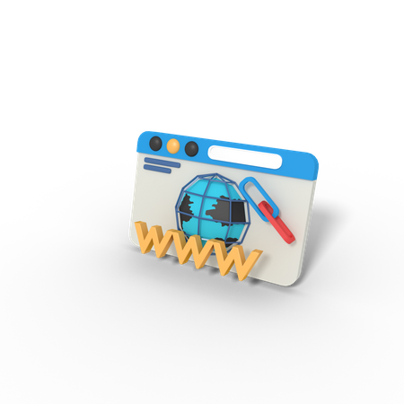 Adresse web  3D Icon