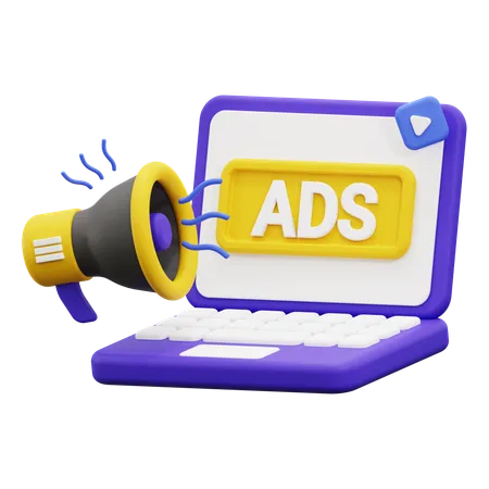 3 D Advertising Icon 3D Icon