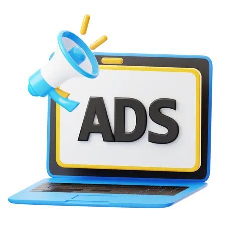 Ads  3D Icon