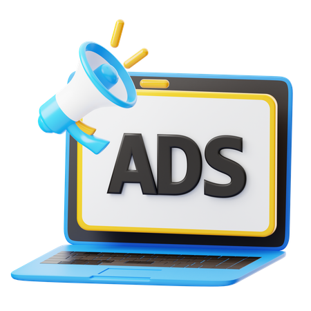 Ads  3D Icon