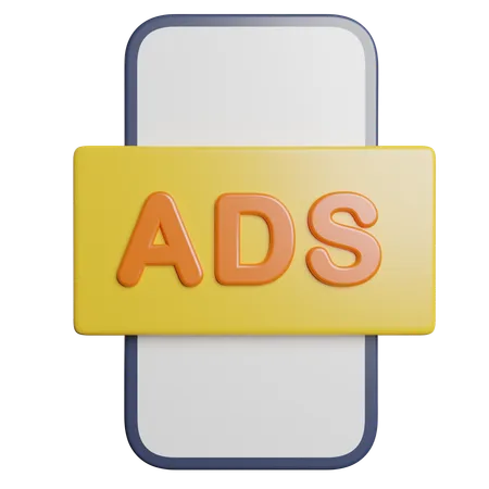 Ads  3D Icon