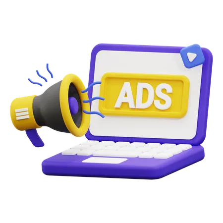 Ads  3D Icon