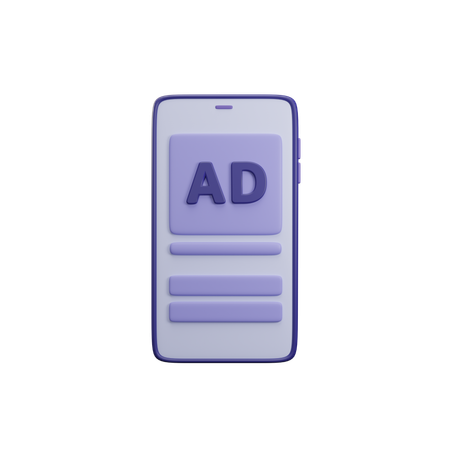 Ads  3D Icon