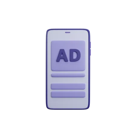 Ads  3D Icon