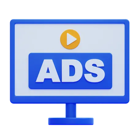 Ads  3D Icon