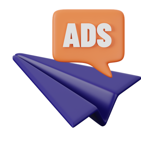 Ads  3D Icon