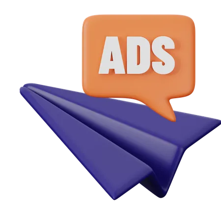 Ads  3D Icon