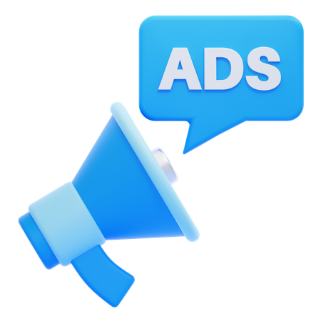 Ads  3D Icon