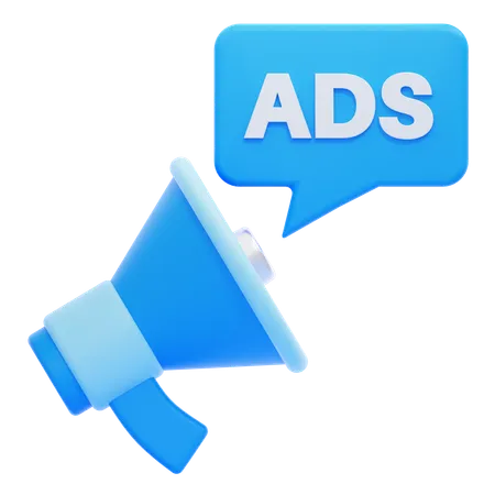 Ads  3D Icon