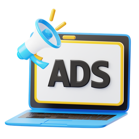 Ads  3D Icon