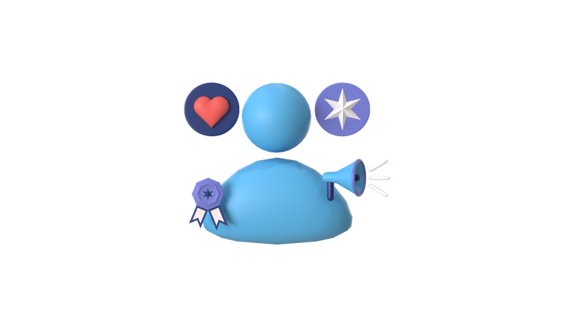 Ads achievement  3D Icon