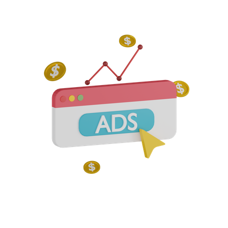 Ads Analysis 3D Icon