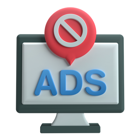Bloquer les publicités  3D Icon