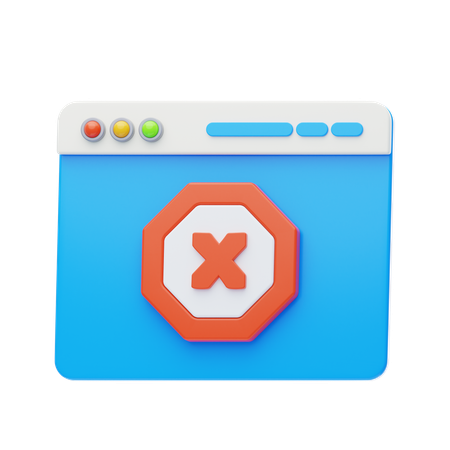 Ads Blocker  3D Icon