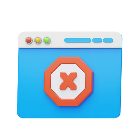 Ads Blocker  3D Icon