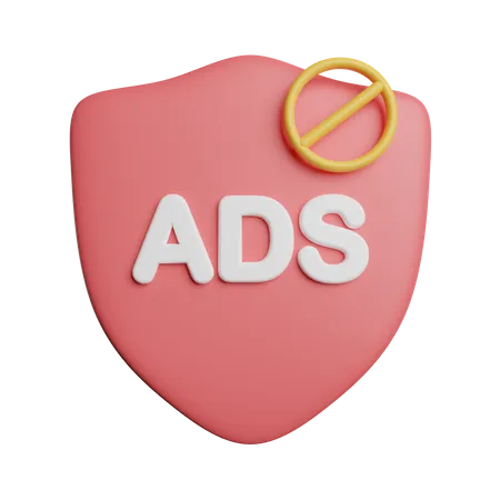 Ads Blocker  3D Icon