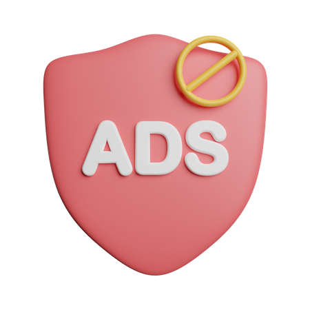 Ads Blocker 3D Icon