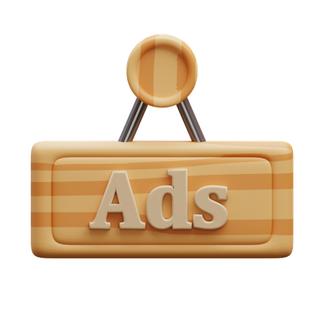 Ads Board  3D Icon