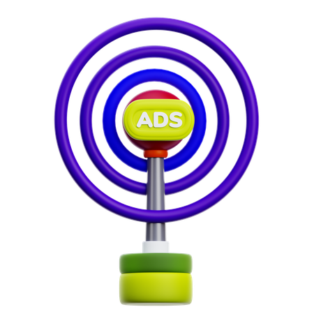 Ads Broadcast  3D Icon