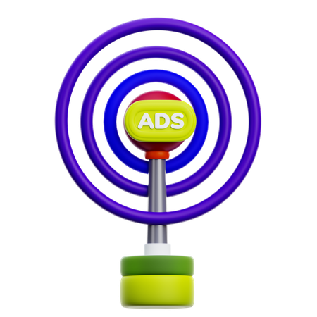Ads Broadcast  3D Icon