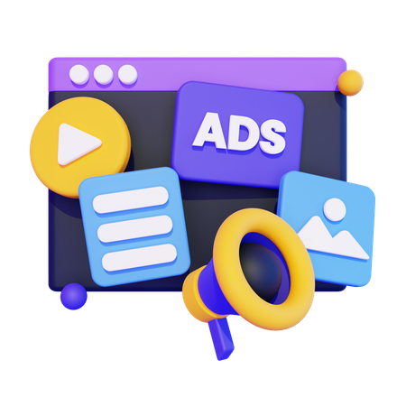 Ads Campaign  3D Icon