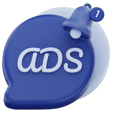Ads Chat  3D Icon