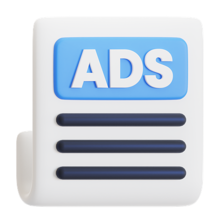 ADS MARKETING  3D Icon