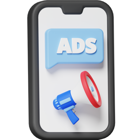 Ads Message  3D Icon