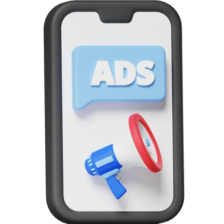 Ads Message  3D Icon